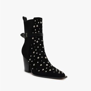 KELSEY SUEDE BOOTIE Black Size 5